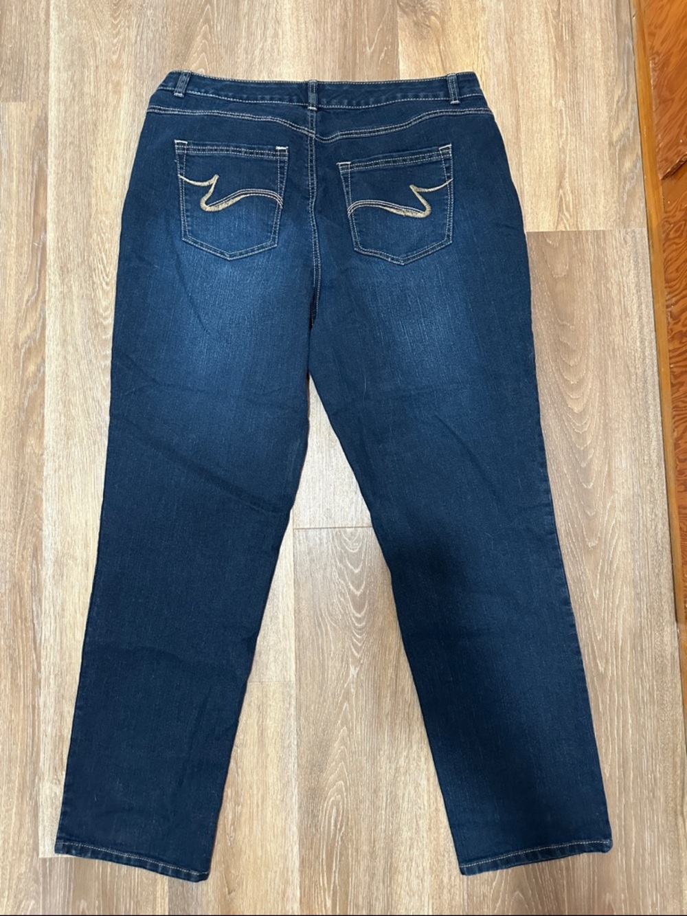 Just My Size Dark Blue Straight Leg Jeans - Picture 4 of 4